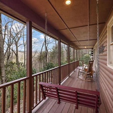 Log Cabin On Peaceful River Blowing Rock Bagian luar foto