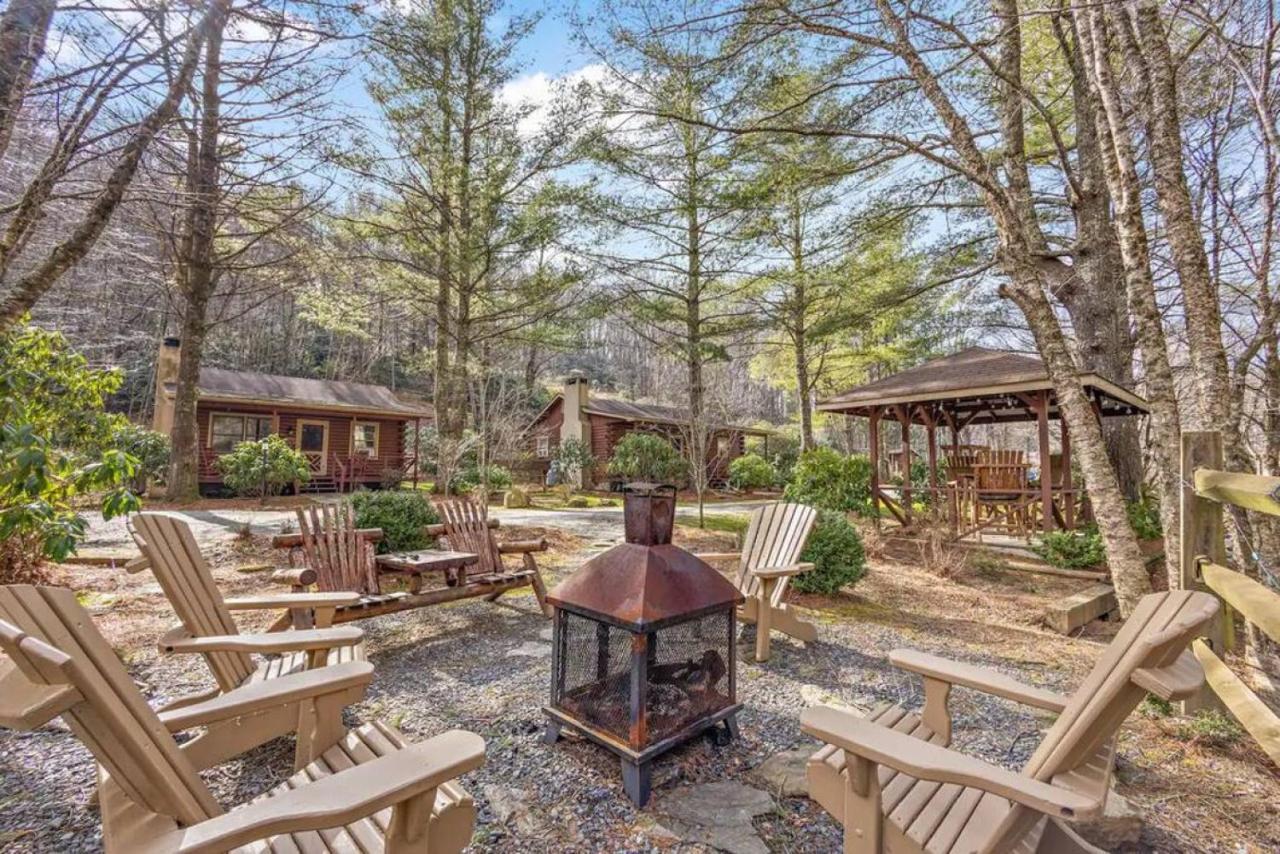 Log Cabin On Peaceful River Blowing Rock Bagian luar foto